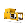 Teching DM605 123Pcs Grain Threshing Machine Thresher Model Building DIY Kit - stirlingkit