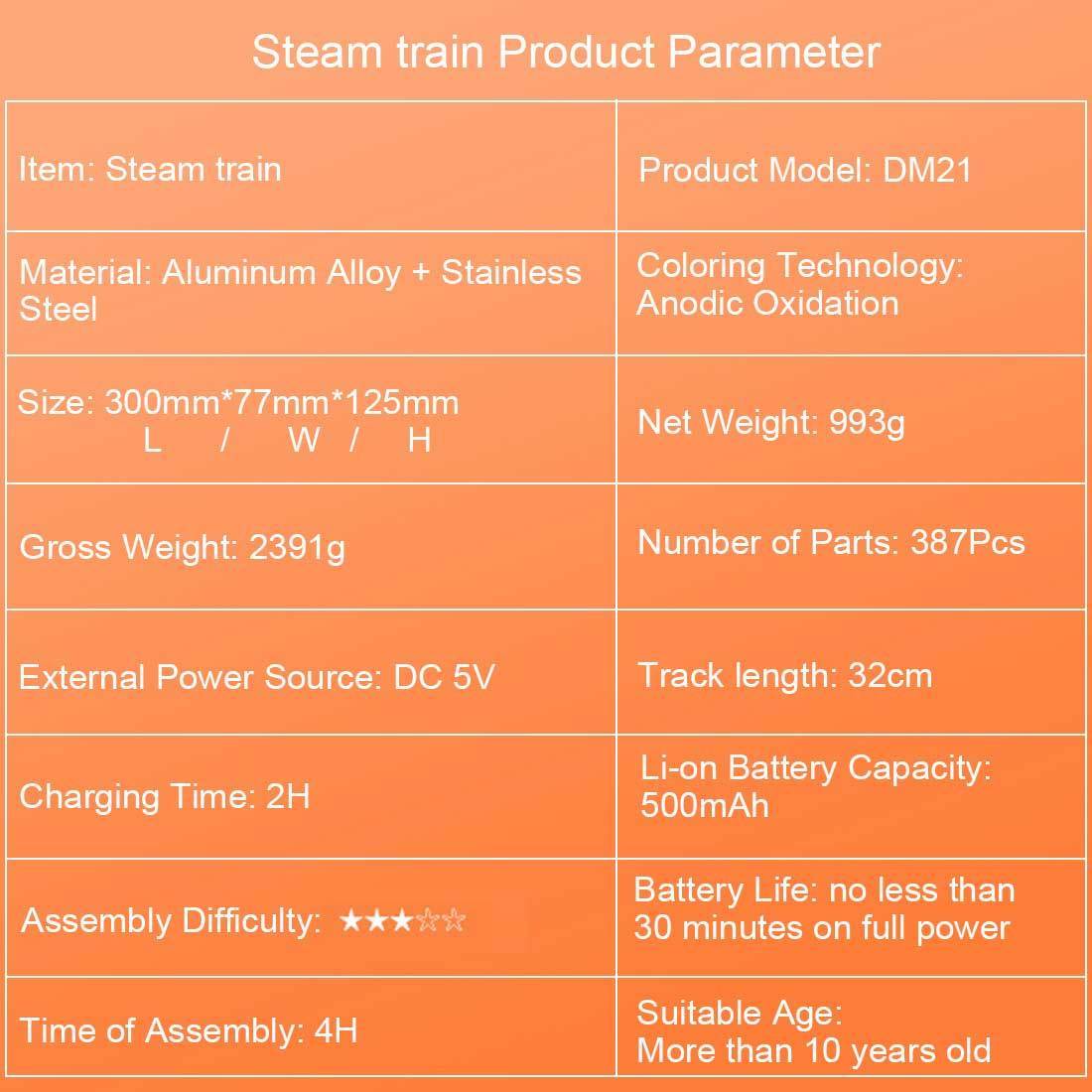 Teching Engine Steam Train Model With Pathway Full Aluminum Alloy Model Gift Collection STEM Toys - stirlingkit