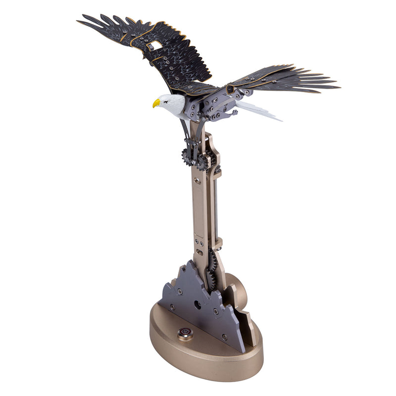 TECHING Kinetic Bald Eagle Sculptures Kits with Flapping Wings Pre-Order - stirlingkit