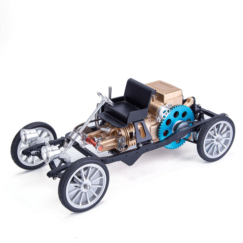 Teching Single Cylinder Steam Car Assembled Model Building Kits Used Engine - stirlingkit