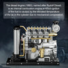 TECHING Workable Mini Diesel Engine Metal Model Kits DIY OHV 4-cylinder Engine Pre-order - stirlingkit