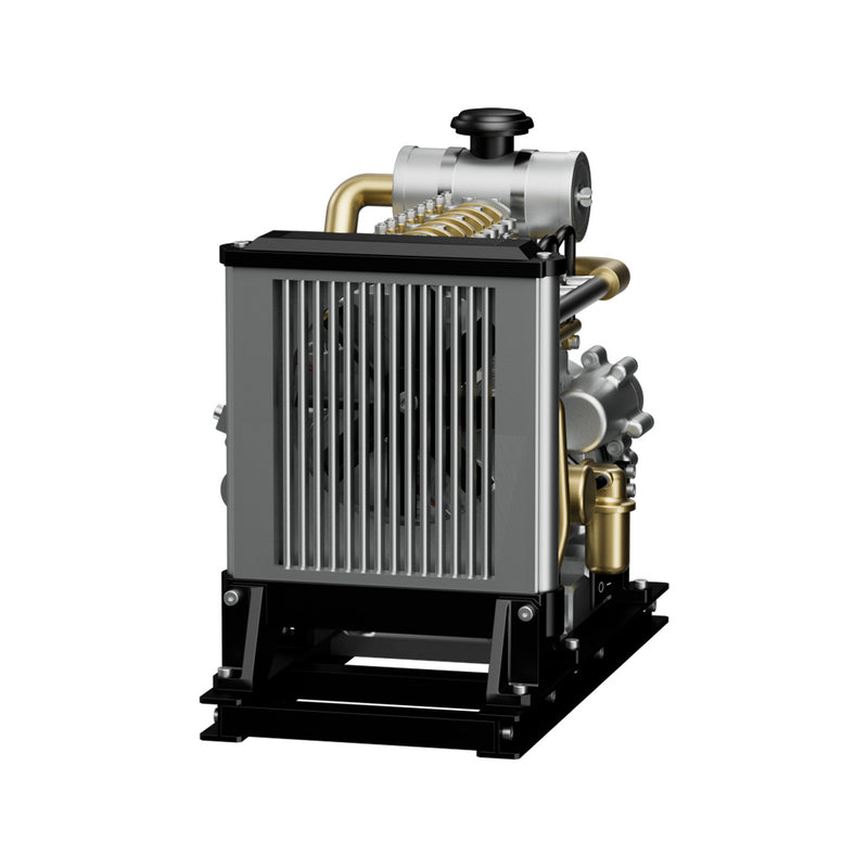 TECHING Workable Mini Diesel Engine Metal Model Kits DIY OHV 4-cylinder ...