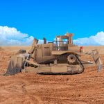 THE LINK×HUINA 1/16 2.4GHz 9CH RC US Army Armored Engineering Bulldozer Model D9R - stirlingkit