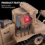 THE LINK×HUINA 1/16 2.4GHz 9CH RC US Army Armored Engineering Bulldozer Model D9R - stirlingkit
