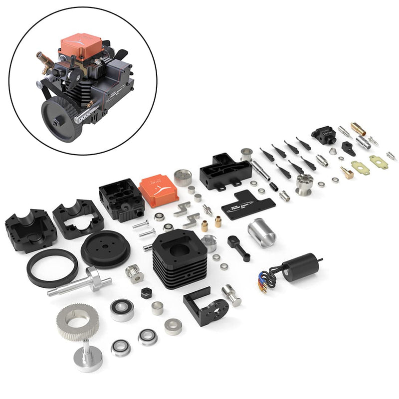 Toyan FS-S100AC DIY Four Stroke Methanol RC Engine with Start Bracket Base For RC Car Boat Plane - stirlingkit