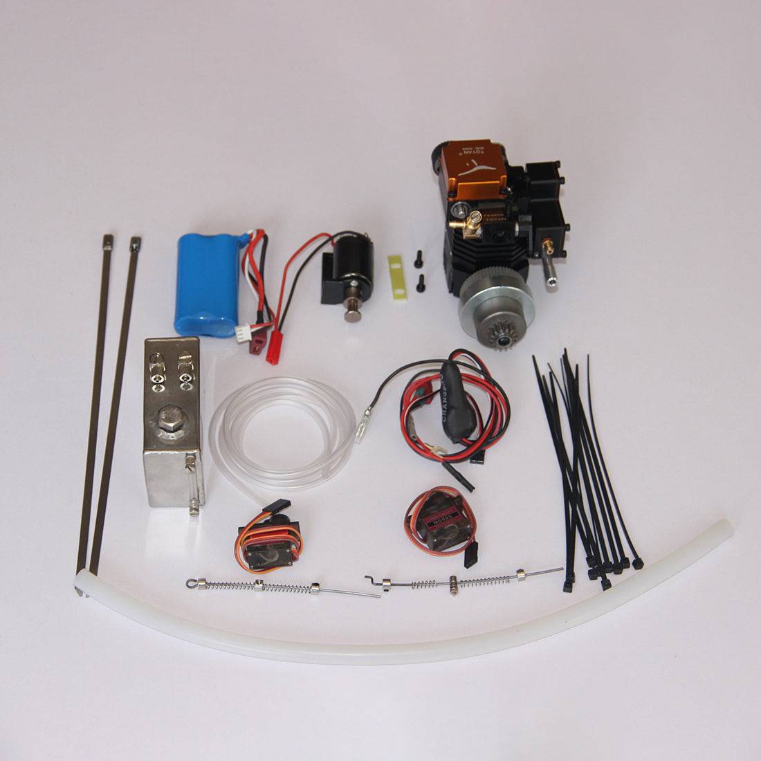 Toyan Gasoline Engine DIY Upgrade Kit for 1/10 RC Model Car - stirlingkit
