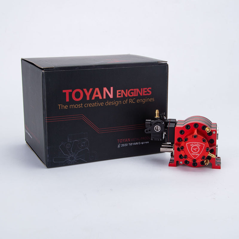 Toyan RS-L200 4.92cc 2 Rotor Rotary Engine Model Watercooling with Starter Kit Base Full Set - stirlingkit