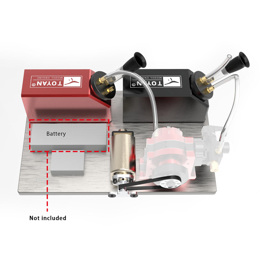 Upgrade Electric Start Kit Starter Motor with Base for TOYAN Single ...