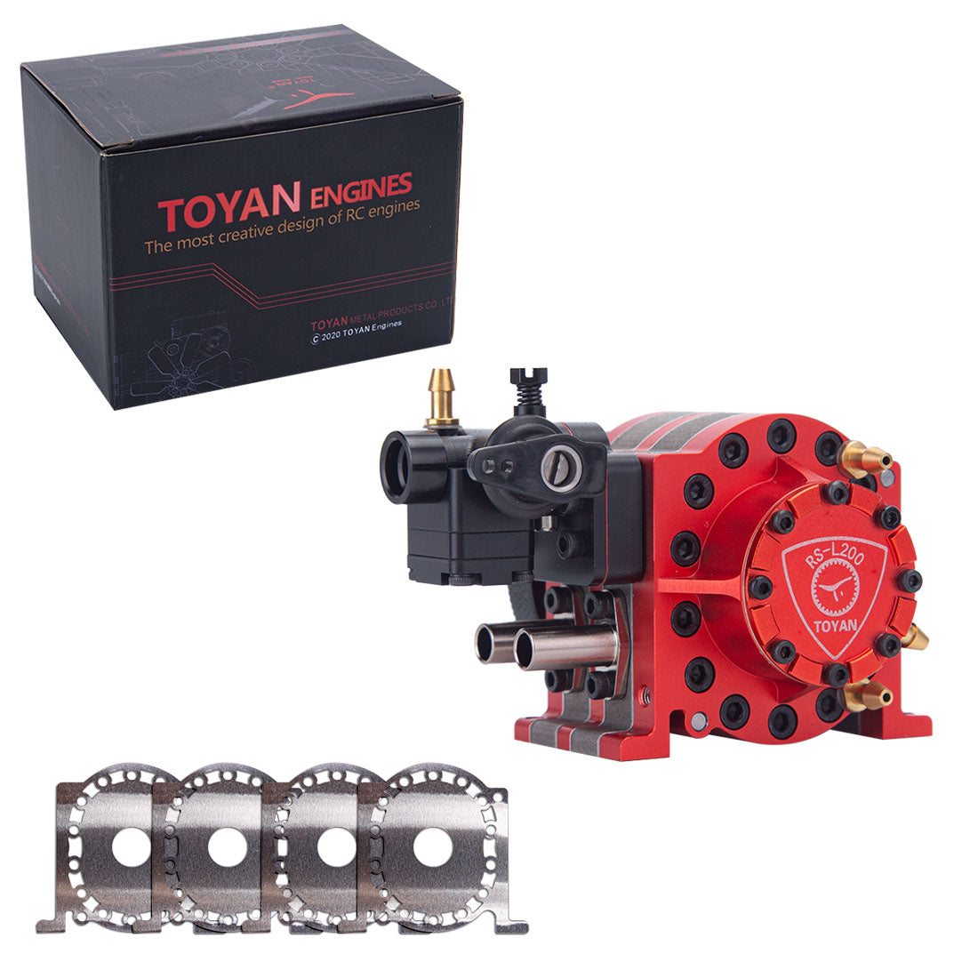 Toyan RS-L200 4.92cc 2 Rotor Rotary Engine Model Watercooling with ...