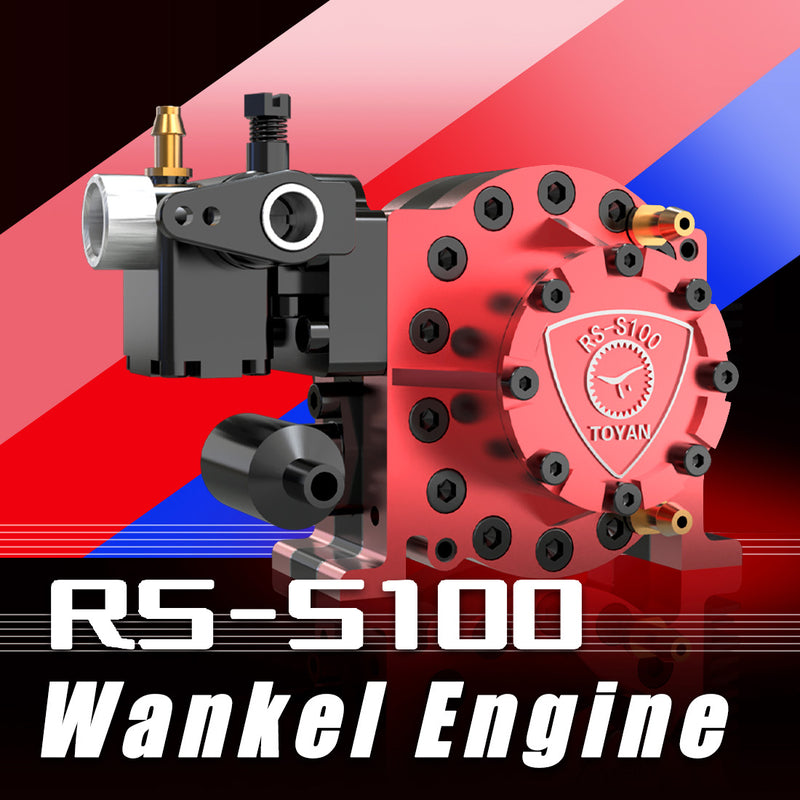 Toyan RS-S100 Single Rotor Rotary Engine Model with Starter Kit Base ...