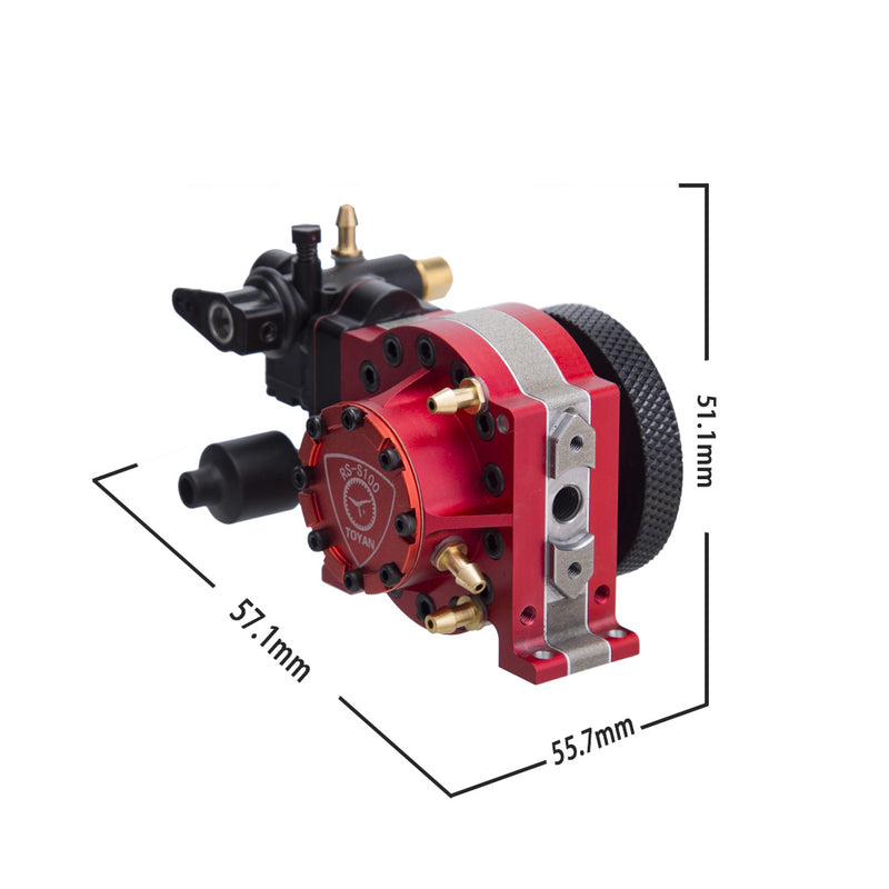 Toyan RS-S100 Single Rotor Rotary Engine Model with Starter Kit Base ...