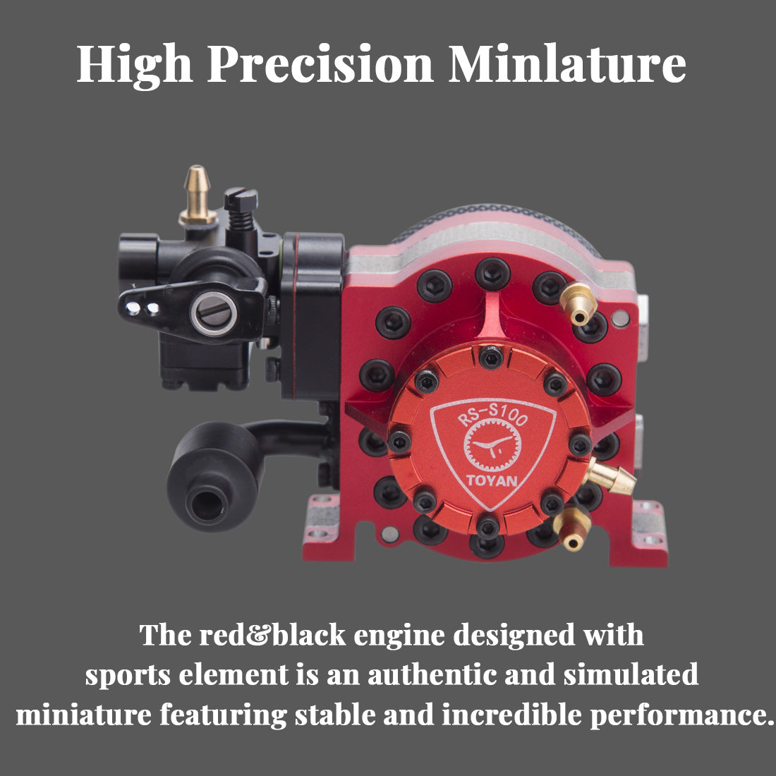 Toyan RS-S100 Single Rotor Rotary Engine Model with Starter Kit Base ...