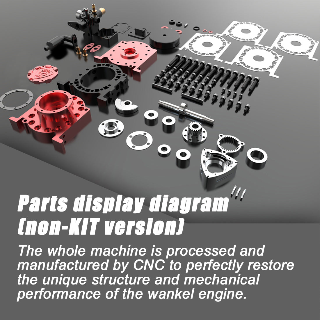 Star Roter Engine Toyan RS-S100 Single Rotor Rotary Engine Model with Starter Kit Base ...