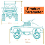 Toyan X-POWER Sand Cruiser Nitro 1/8 RC Car Desert Rock Crawler DIY Kit with FS-L200 Engine & 5 Speed Gearbox - stirlingkit