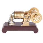 Enjomor Two-cylinder Flame Licker Stirling Engine Brass Vacuum Engine Model - stirlingkit