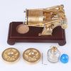 Enjomor Two-cylinder Flame Licker Stirling Engine Brass Vacuum Engine Model - stirlingkit