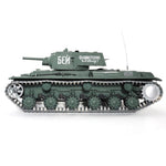 Upgrade 1:16 Soviet KV - 1's Heavy Tank 2.4G  Metal RC Military Tank Model with Sound Smoke Shooting Effect - stirlingkit