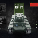Upgrade 1:16 Soviet KV - 1's Heavy Tank 2.4G  Metal RC Military Tank Model with Sound Smoke Shooting Effect - stirlingkit
