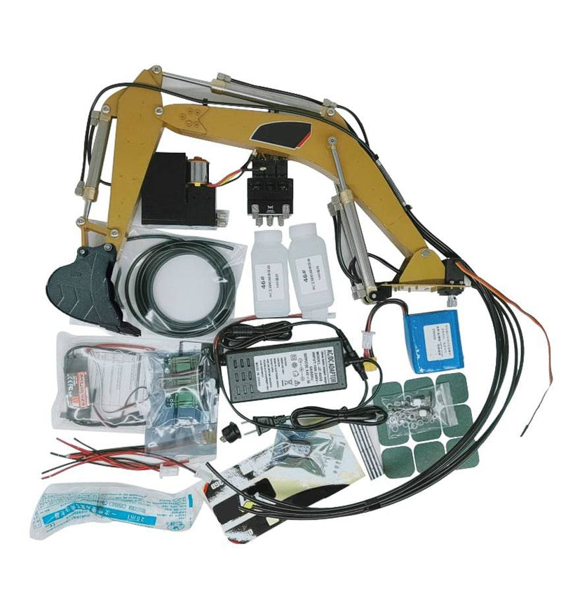 Upgrade RC Excavator Hydraulic System Kit for TongLi/Huina 580 Excavator - stirlingkit