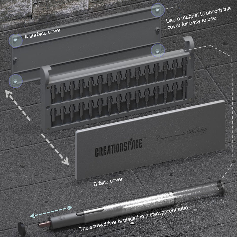 USB Rechargeable Cordless Model Engine Repair Tool Kit Mini Electric Screwdriver Set 24-in-1 - stirlingkit