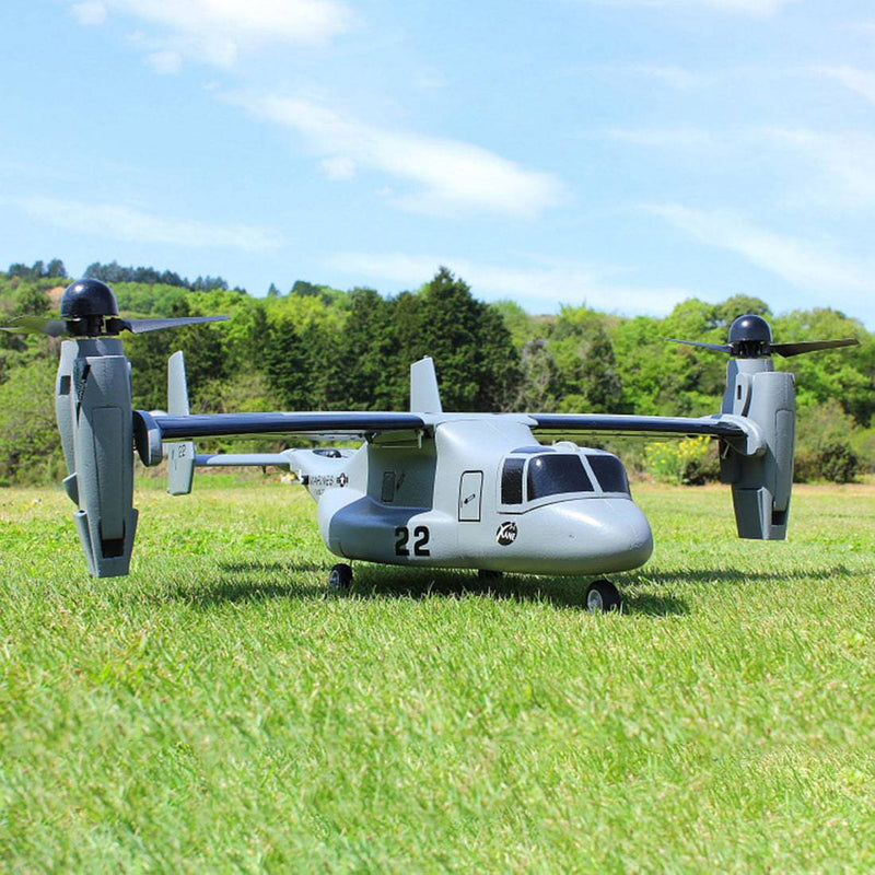 Vittal Rc V-22 RC Aircraft VTOL Tilt-Rotor Flight 826mm RTF- Grey - Stirlingkit