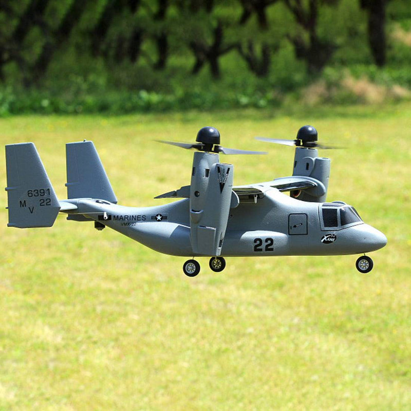 V-22 RC Aircraft VTOL Tilt-Rotor Flight 826mm RTF- Grey - Stirlingkit