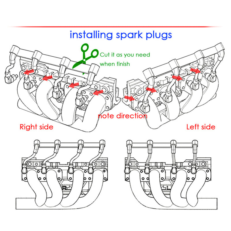 V8 Simulate Engine Motor Heat sink Cooling Fan GRC LS7 For TRX4 TRX6 SCX10 JK D110 - stirlingkit