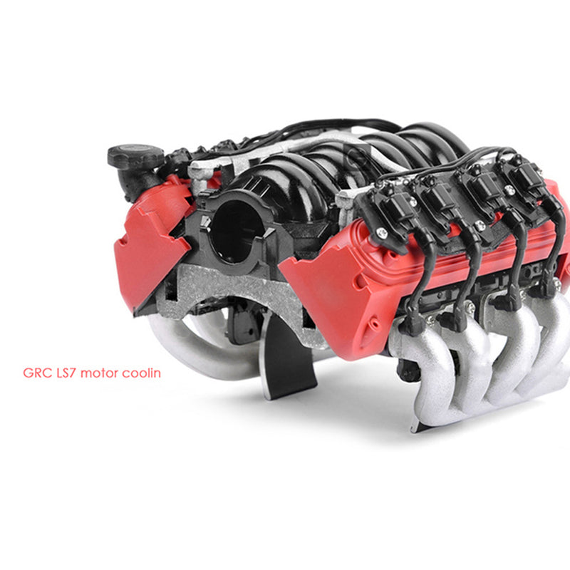 LCX Racing V8 Motorabdeckung - CNC Kühler Für RC Auto Axial SCX10 TRX4