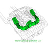 V8 Simulate Engine Motor Heat sink Cooling Fan GRC LS7 For TRX4 TRX6 SCX10 JK D110 - stirlingkit