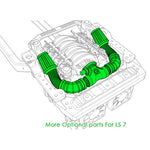 V8 Simulate Engine Motor Heat sink Cooling Fan GRC LS7 For TRX4 TRX6 SCX10 JK D110 - stirlingkit
