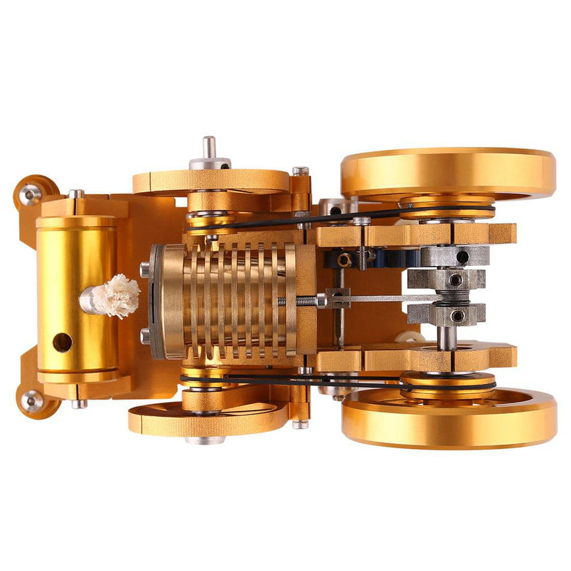 Vacuum Flame Licker Stirling Engine Model Toy with Brass Cylinder Piston - stirlingkit