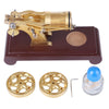 Enjomor Vacuum Single Cylinder Flame Licker Stirling Engine Brass Model - stirlingkit