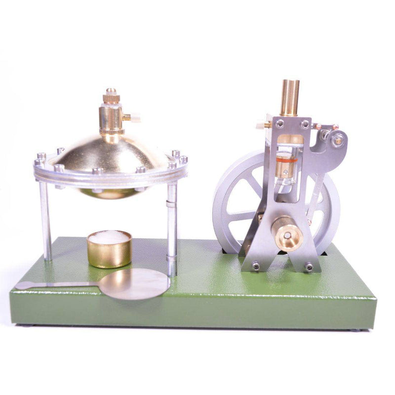 Enjomor Vertical Transparent Cylinder Steam Engine with UFO Hero's Engine Boiler Education Toy Gift for Adults & Kids - stirlingkit