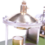 Enjomor Vertical Transparent Cylinder Steam Engine with UFO Hero's Engine Boiler Education Toy Gift for Adults & Kids - stirlingkit