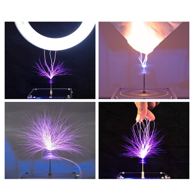 Vinyl Record Shape Bluetooth Musical Tesla Coil with Long Arc &  Dual Mode - US Plug - stirlingkit