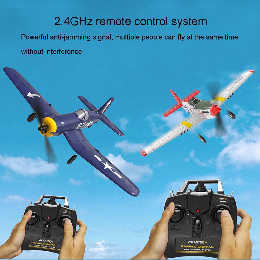 VOLANTEXRC F4U Corsair Airplane 400mm Wingspan Airplane with