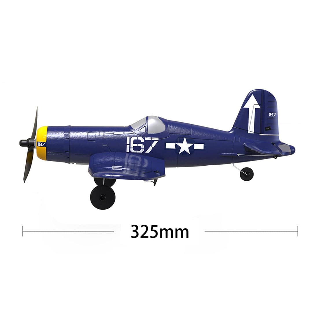 VOLANTEXRC F4U Corsair Airplane 400mm Wingspan Airplane with Xpilot Gyro  - RTF - stirlingkit