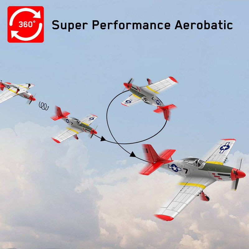 VOLANTEXRC P-51D RTF Beginner 2.4G RC EPO Fixed Wing Aircraft - stirlingkit