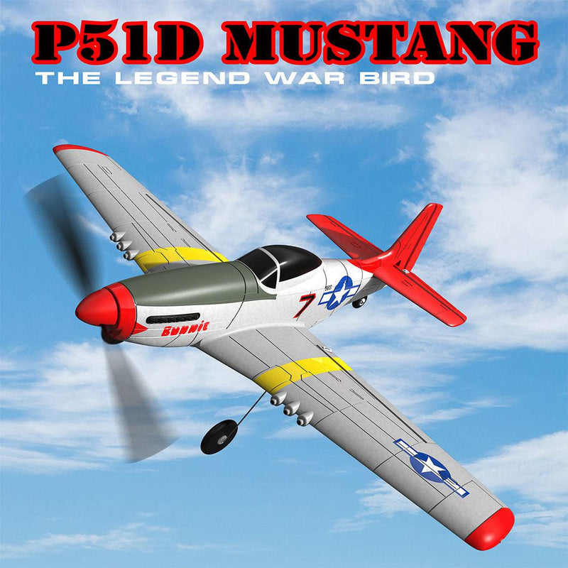 VOLANTEXRC P51D 2.4G 4CH Wingspan Airplane RC Airplane with Xpilot Gyro  - RTF - stirlingkit