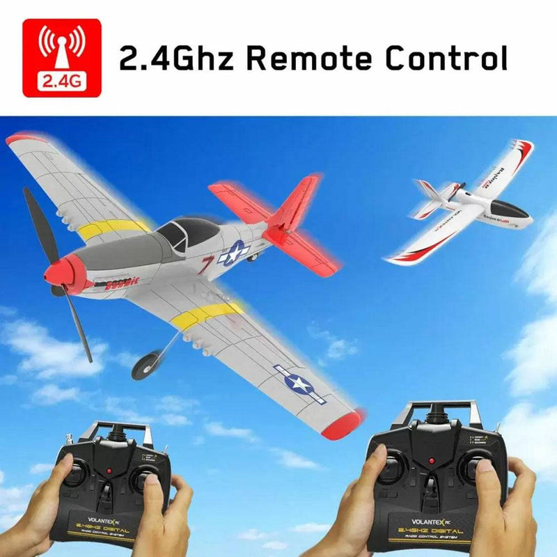 VOLANTEXRC P51D 2.4G 4CH Wingspan Airplane RC Airplane with Xpilot Gyro  - RTF - stirlingkit