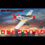 VOLANTEXRC P51D 2.4G 4CH Wingspan Airplane RC Airplane with Xpilot Gyro  - RTF - stirlingkit