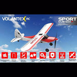 VOLANTEXRC Sport Cub 500 Wingspan Airplane 2.4Ghz 4CH RC Airplane with Xpilot Gyro - RTF - stirlingkit