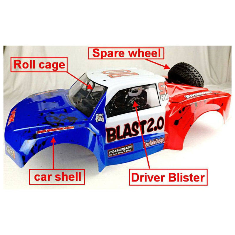 VRX RH1009 2-Speed 2.4G RC RC Off-road Car with Force.18CXP Nitro Engine RTR 1/10 - stirlingkit
