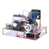 One-key Electric Start VX 18 Single Cylinder 2 Stroke Air-cooled Methanol Engine Generator 12V Upgrade Set - stirlingkit