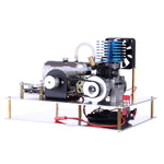 One-key Electric Start VX 18 Single Cylinder 2 Stroke Air-cooled Methanol Engine Generator 12V Upgrade Set - stirlingkit