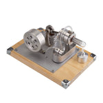 Water-cooled Single Cylinder Stirling Engine Generator Model Educational Toy - stirlingkit