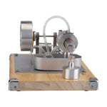 Water-cooled Single Cylinder Stirling Engine Generator Model Educational Toy - stirlingkit