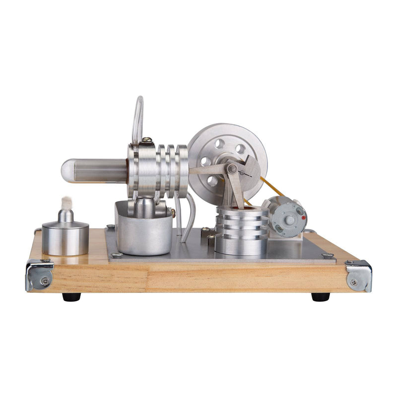 Water-cooled Single Cylinder Stirling Engine Generator Model Educational Toy - stirlingkit