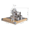 Water-cooled Single Cylinder Stirling Engine Generator Model Educational Toy - stirlingkit