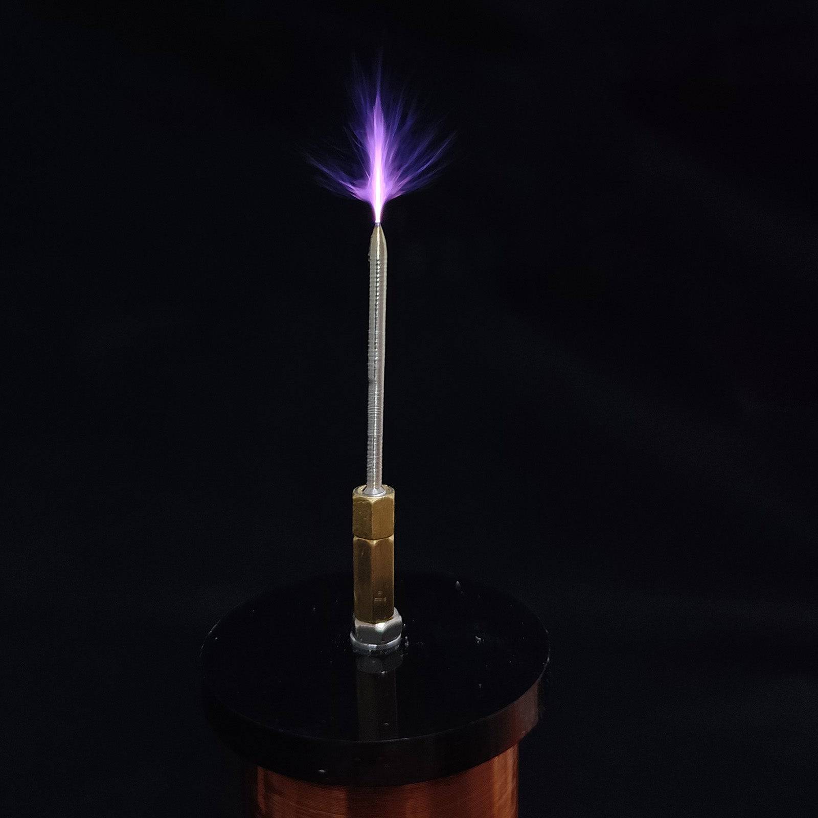 Wireless Power Transmission Table Musical Tesla Coil Plasma Motor Speaker - US Plug - stirlingkit